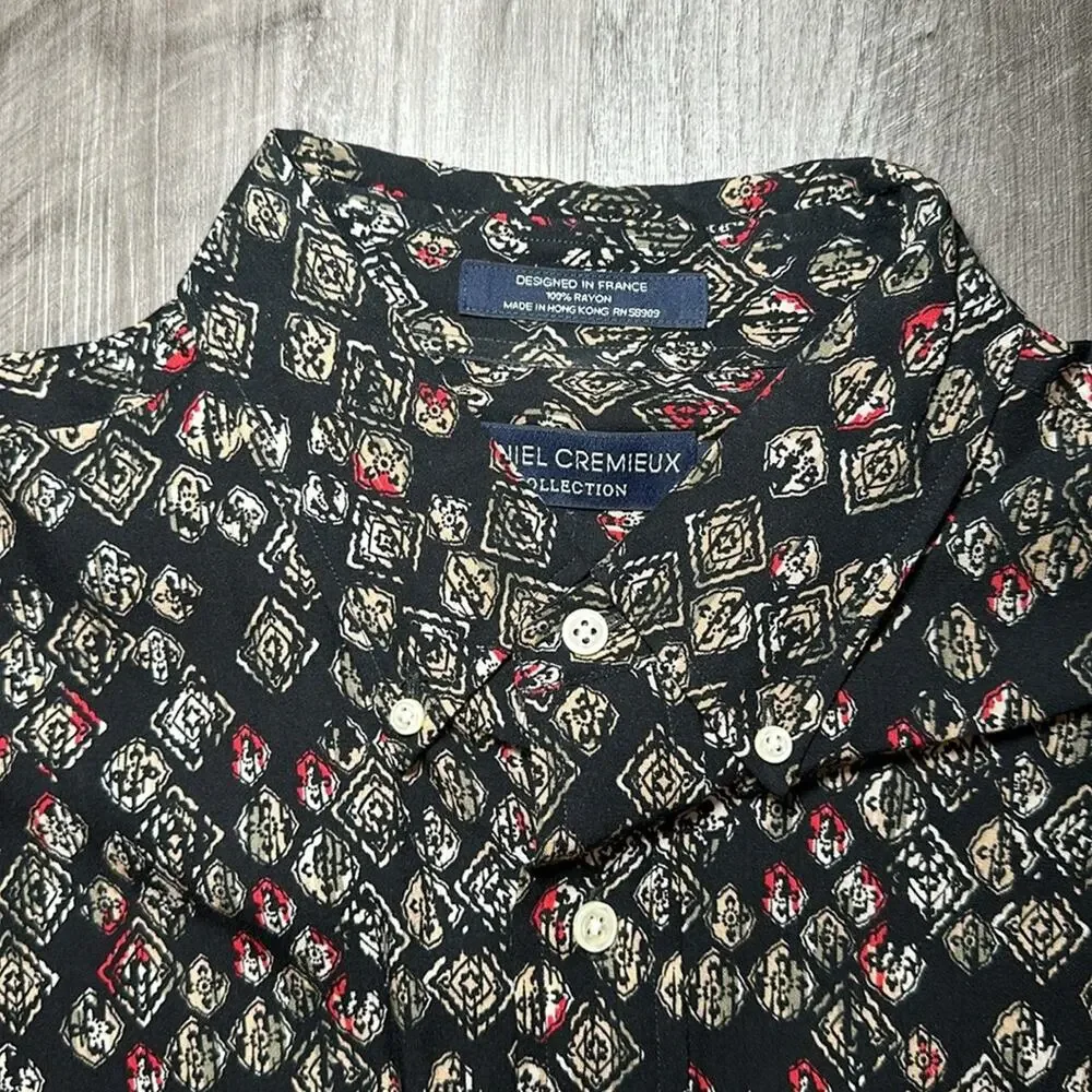 Daniel Cremieux Collection Rayon Long Sleeve Button Down - Large